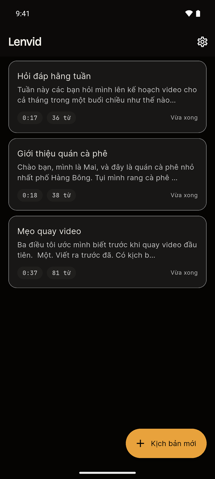 Cùng màn hình đó, giao diện tối